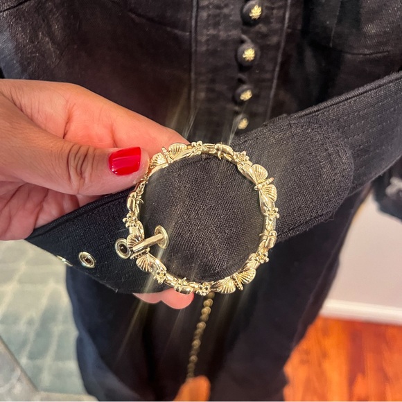 Linen Zimmermann Long Sleeve Midi Dress - Picture 4 of 12